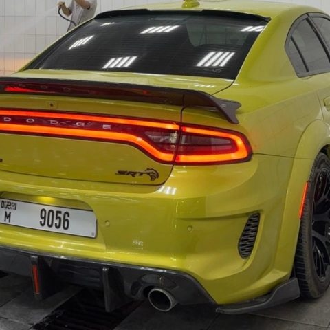 )deck spoiler dodge charger demon 2015-24 carbon look (10017228) - AL FAIN AUTO ACCESSORIES L.L.C