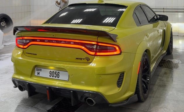 )deck spoiler dodge charger demon 2015-24 carbon look (10017228) - AL FAIN AUTO ACCESSORIES L.L.C