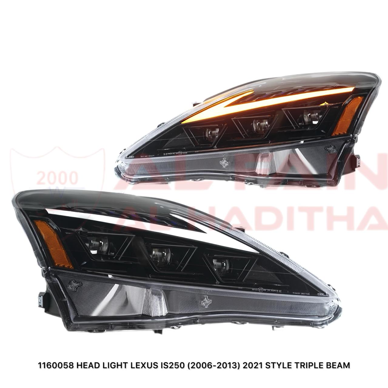 Lexus IS250 2006-2013 Head Light 2021 Style Triple Beam