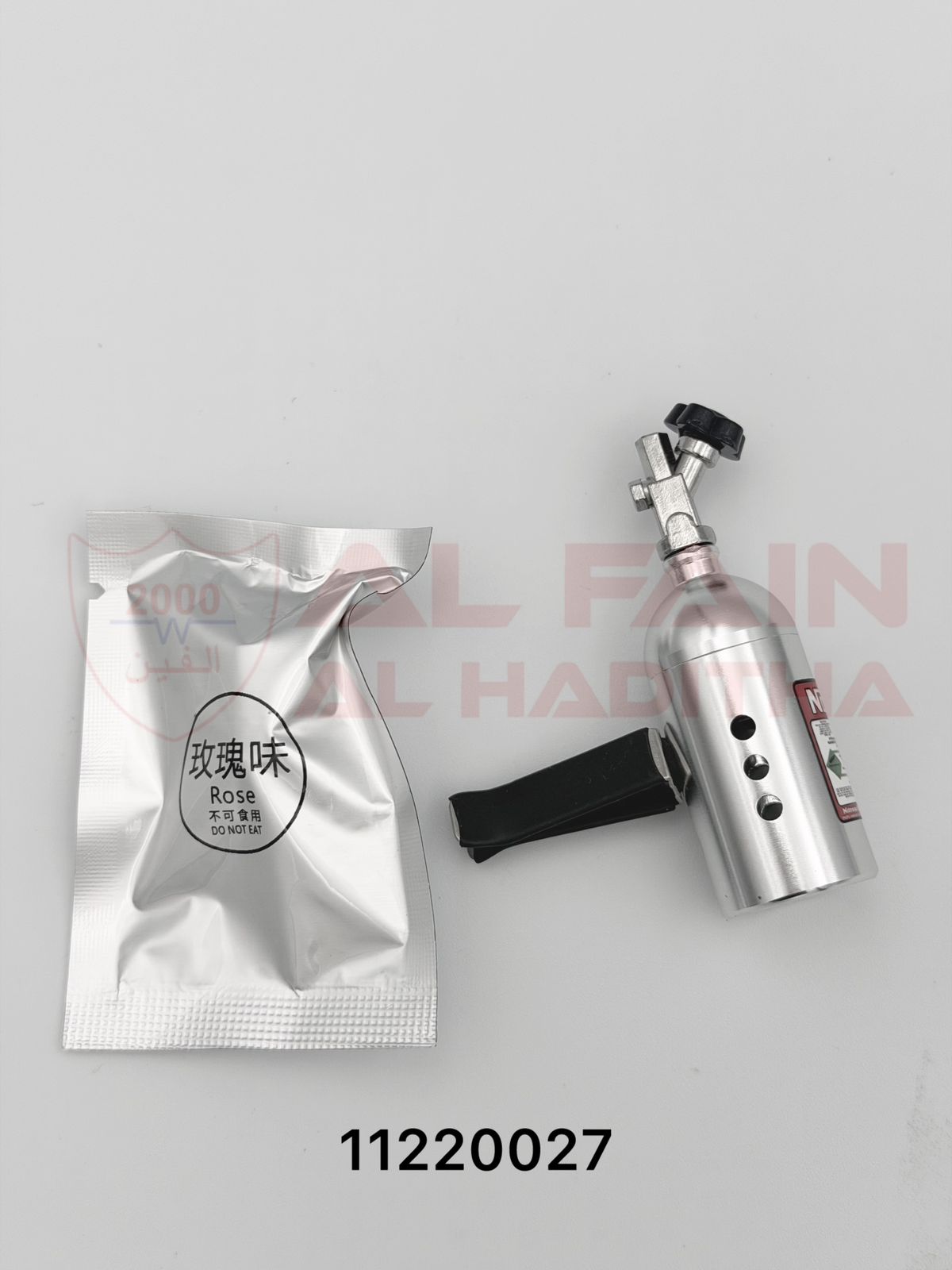Universal Car A/C Air Freshener Cylinder Silver Long-Lasting Odor Eliminator