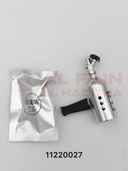 Universal Car A/C Air Freshener Cylinder Silver Long-Lasting Odor Eliminator