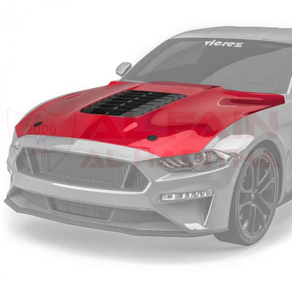 Ford Mustang GT500 Style Aluminum Hood Bonnet 2015