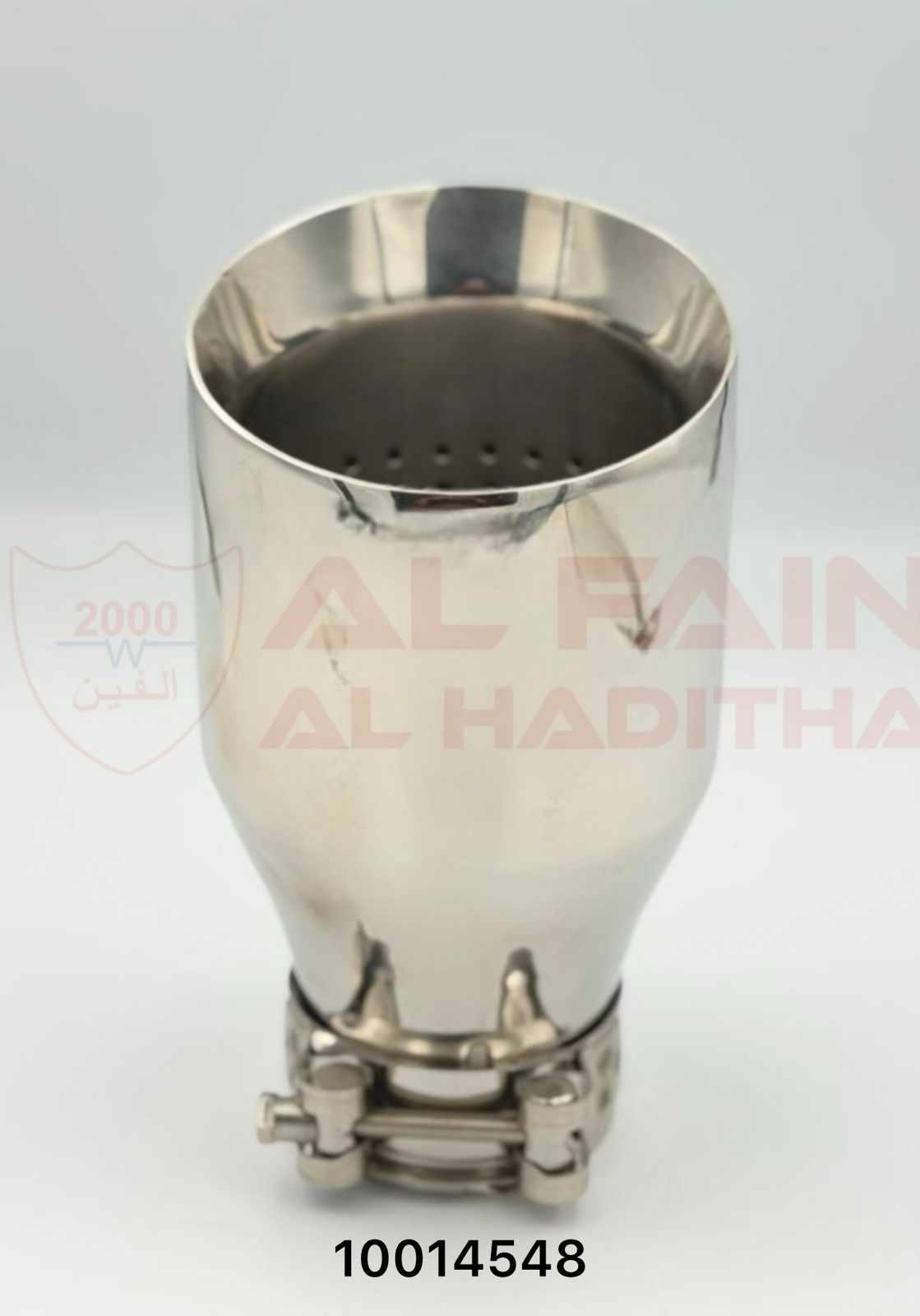 Universal Car Muffler Silver Stainless Steel C026 63-101mm