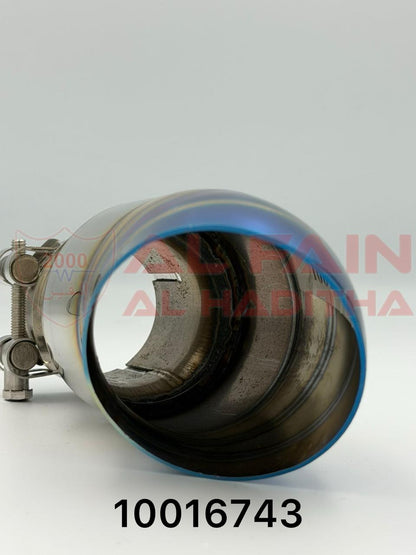 Universal Car Muffler MT-1 Single Blue Stainless Steel 10016743
