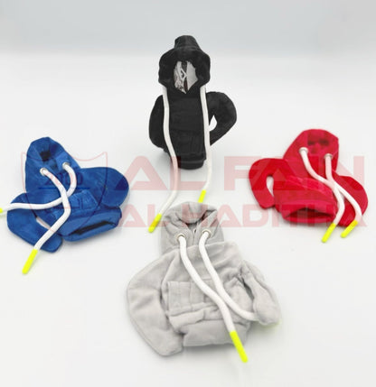 Universal Gear Knob Cover Cloth Small Hoodie Style Black 10018046