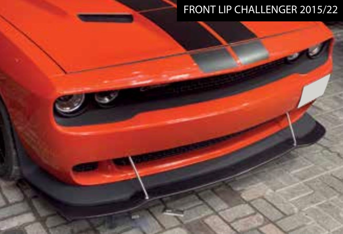 Dodge Challenger Front Lip Extension 2015-2023 ABS Plastic Black