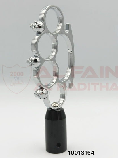 Universal Hand Boxer Gear Knob Silver Aluminum 10013164