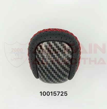 Lexus Gear Knob Black Carbon Fiber Red Stitching 10015725