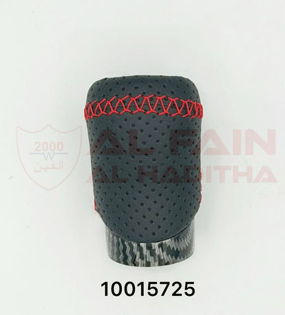 Lexus Gear Knob Black Carbon Fiber Red Stitching 10015725