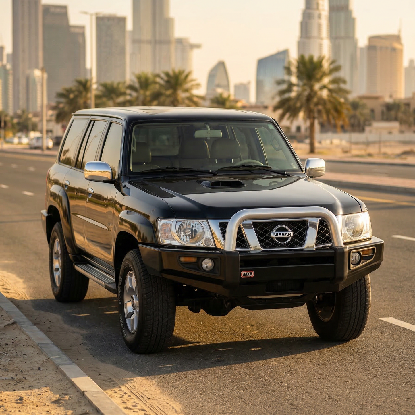 مصد دولفين أمامي نيسان Y61 VTC 2005-2025 من ألياف خفيفة ساقر برايمر