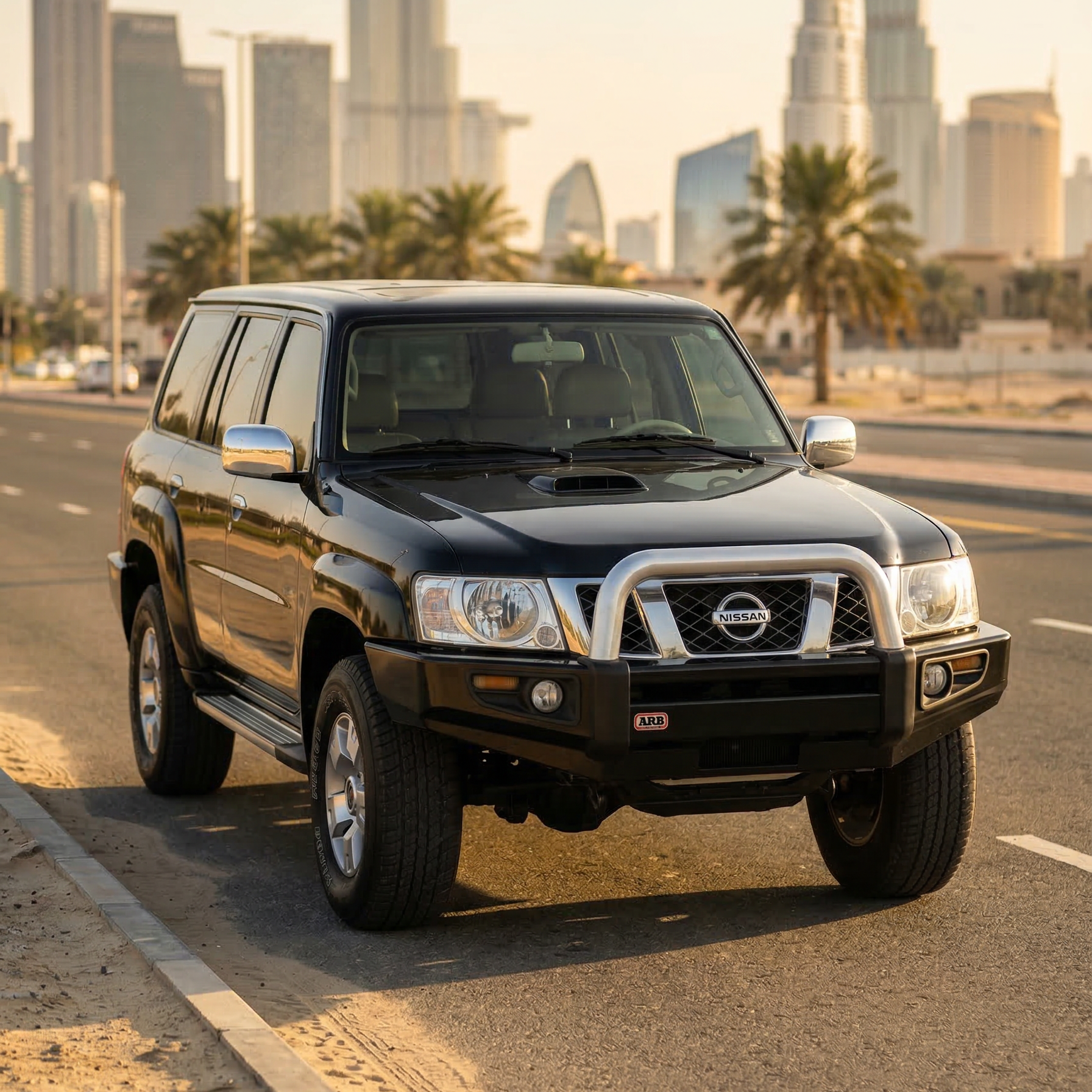 مصد دولفين أمامي نيسان Y61 VTC 2005-2025 من ألياف خفيفة ساقر برايمر