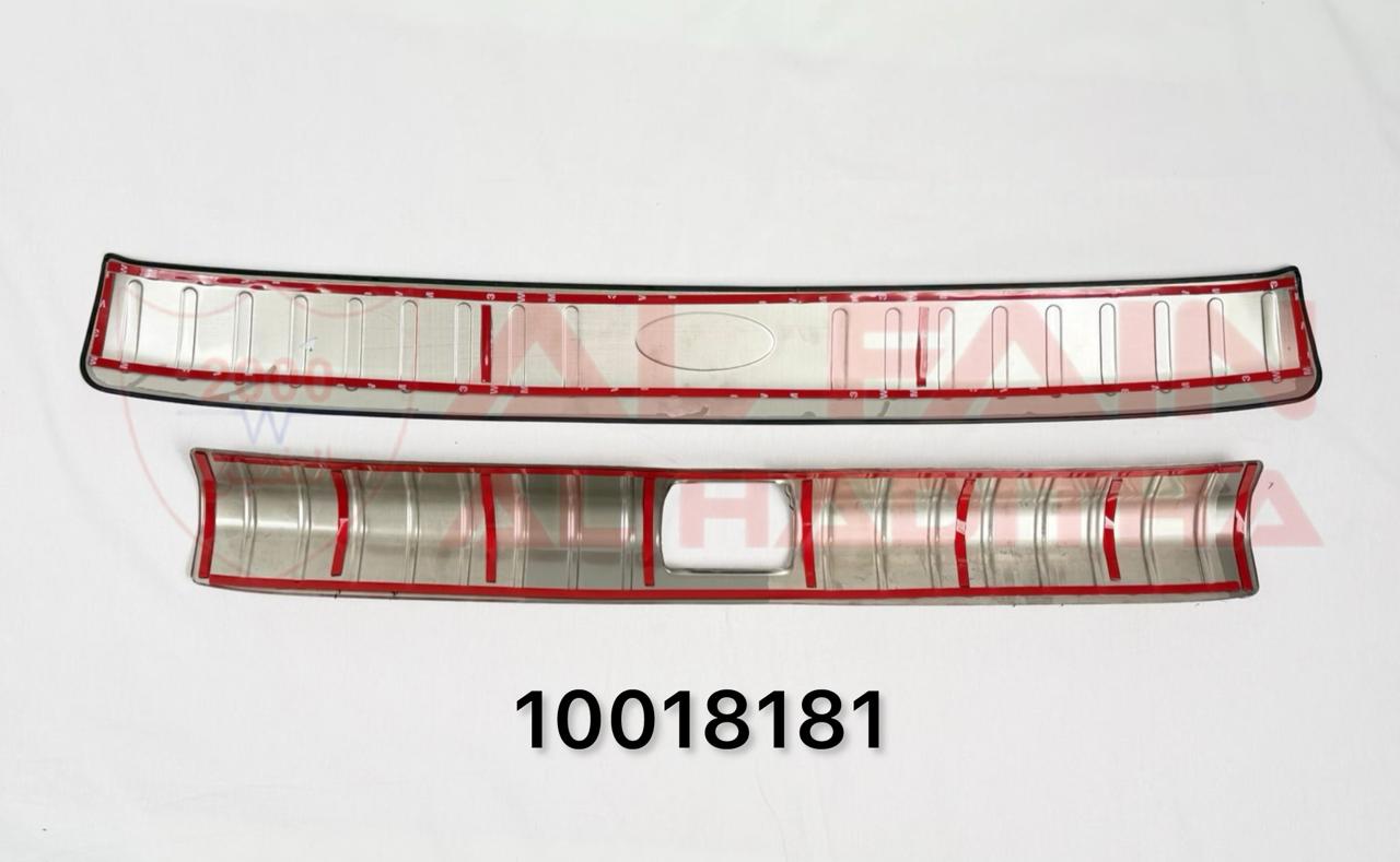 Honda Civic Rear Bumper Steel Guard 2016-2019 Silver Aluminum