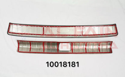 Honda Civic Rear Bumper Steel Guard 2016-2019 Silver Aluminum