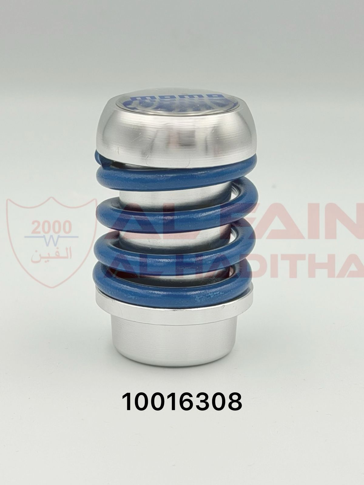 Universal MOMO Style Racing Gear Knob Spring Aluminum Blue 10016308