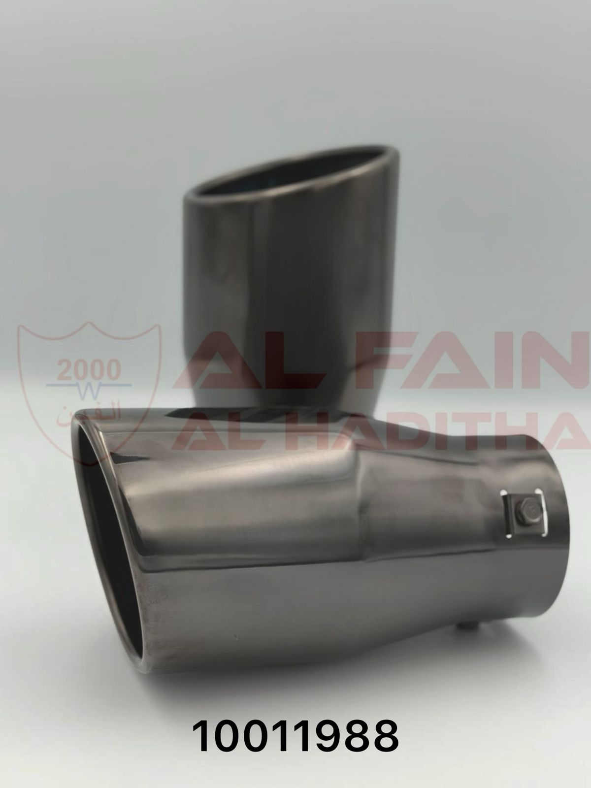 Universal Muffler Black 1834 Single-Outlet