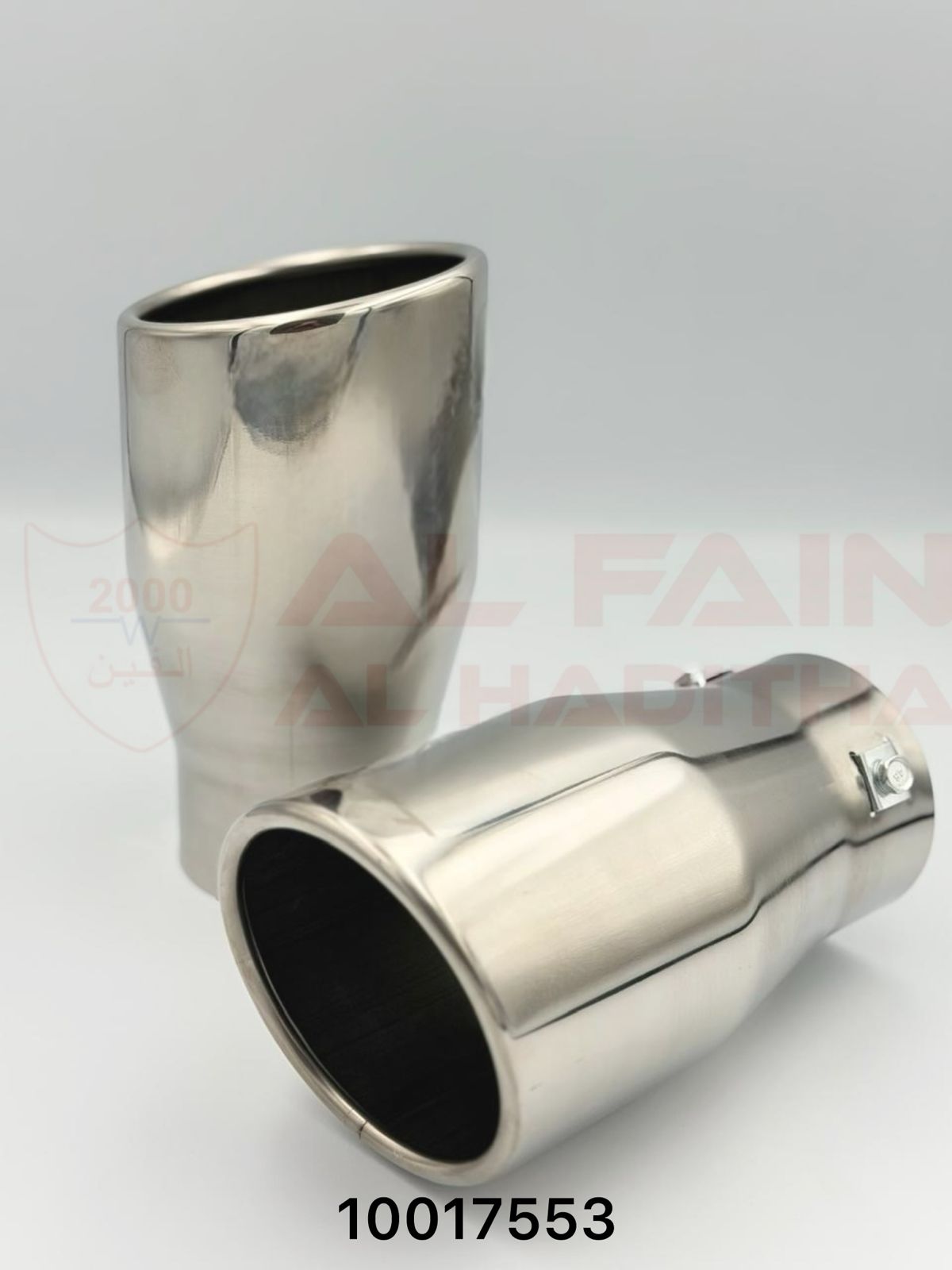 Universal Muffler Exhaust Tip 1833 Silver Single SRT Style