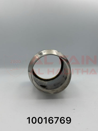 Universal Car Muffler Chrome 7951 3.1in Inlet 3.5in Outlet 6.5in Length