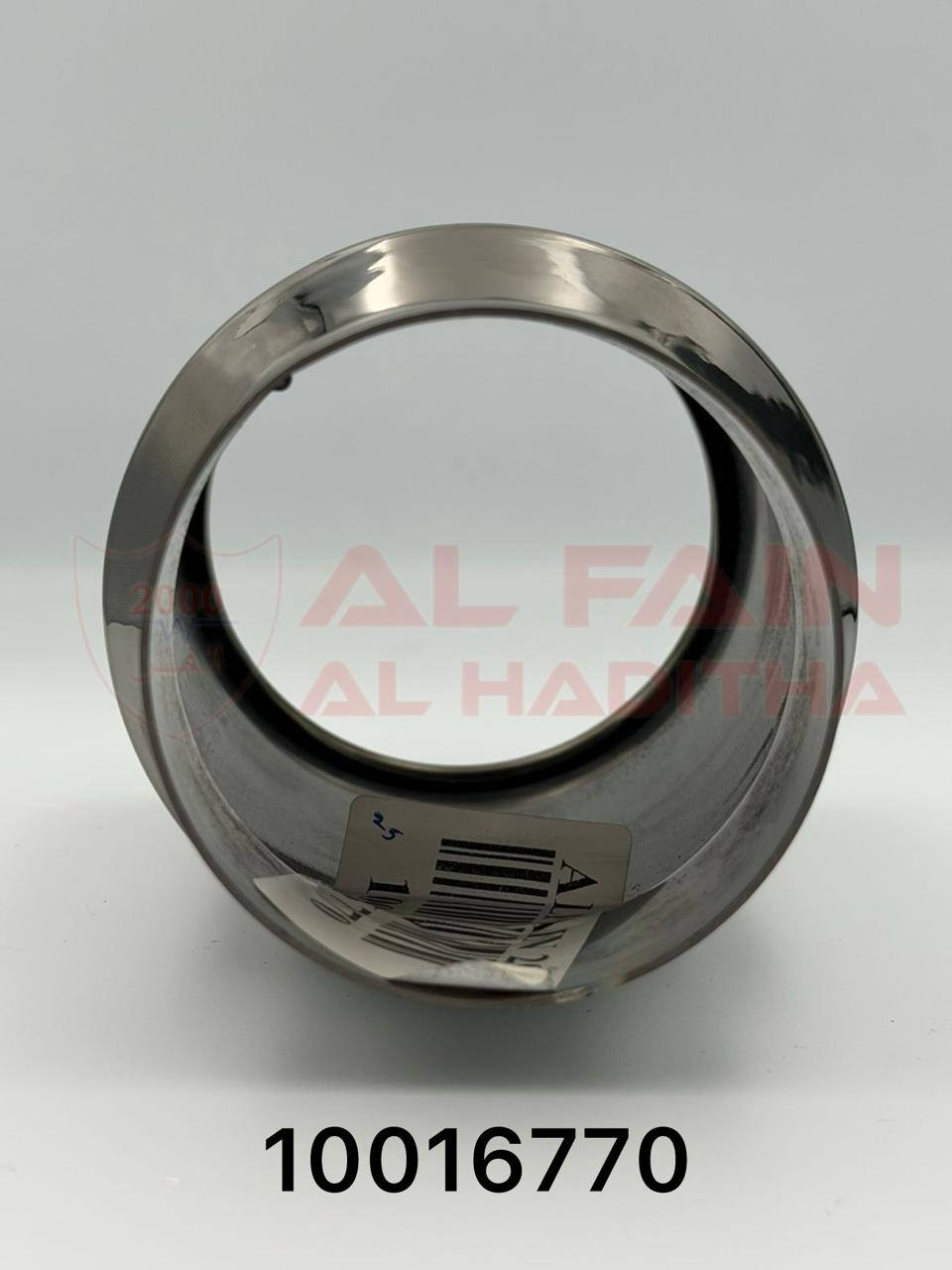 Universal Car Muffler Chrome 7951 3.1in Inlet 3.5in Outlet 6.5in Length