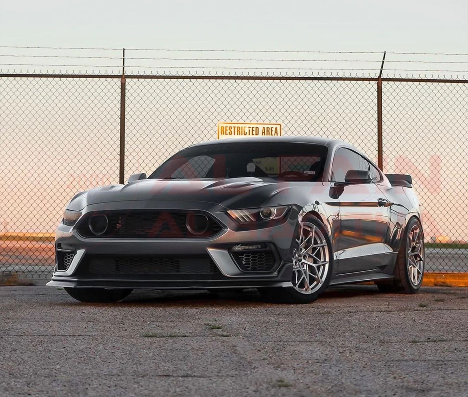 Ford Mustang Mach 1 Front Bumper 2015-2017 ABS Plastic LED Grill 10014795