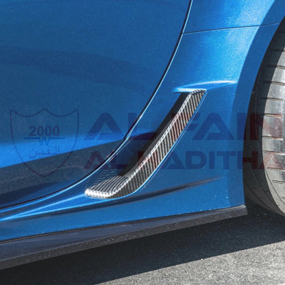 Chevrolet Corvette C7 2014-2019 Z06 Style Rear Fender Scoop Black