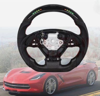 Chevrolet Corvette C7 Steering Wheel Carbon Fiber LED