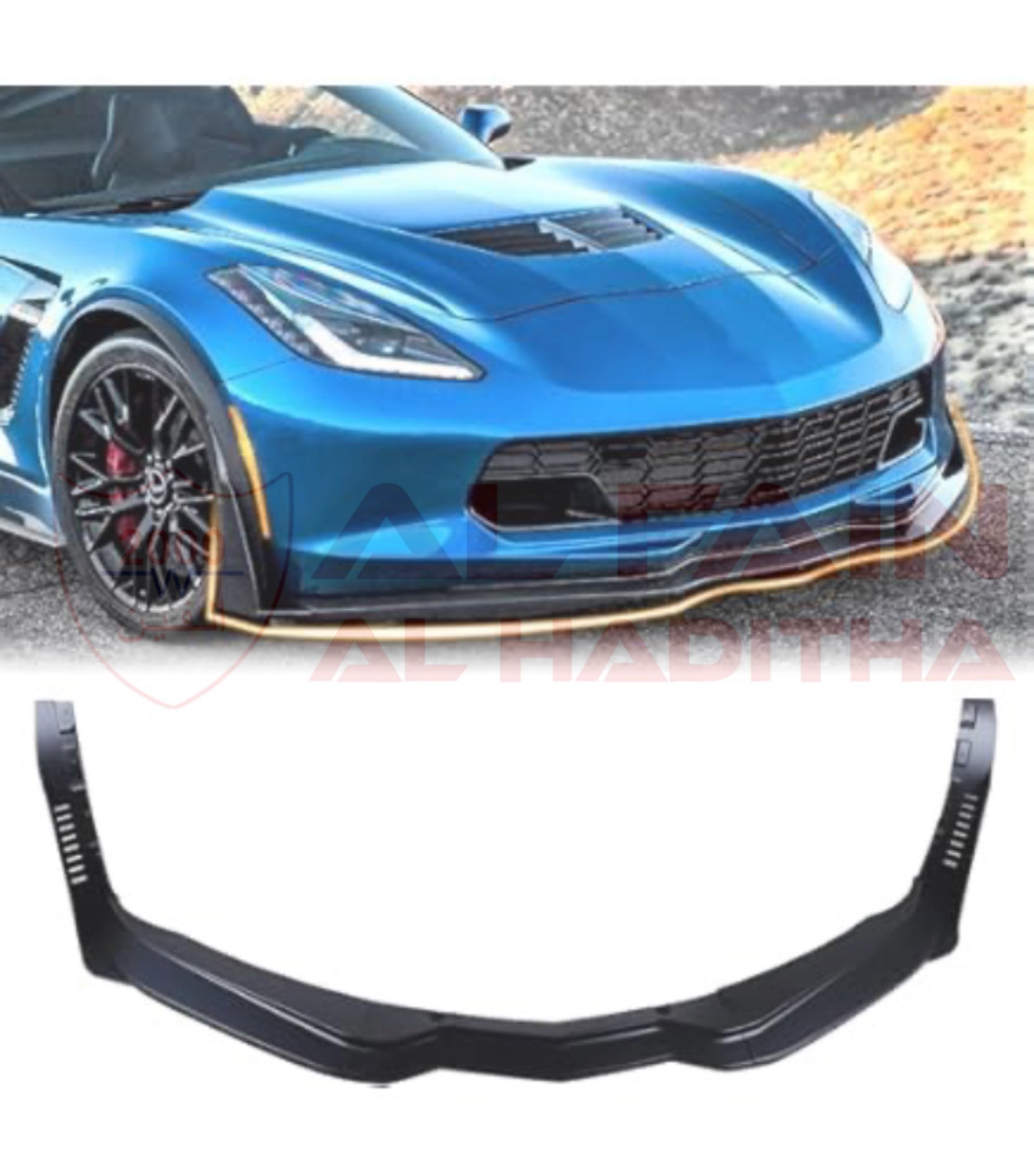 Chevrolet Corvette C7 Front Lip 2014-2019 ABS Plastic