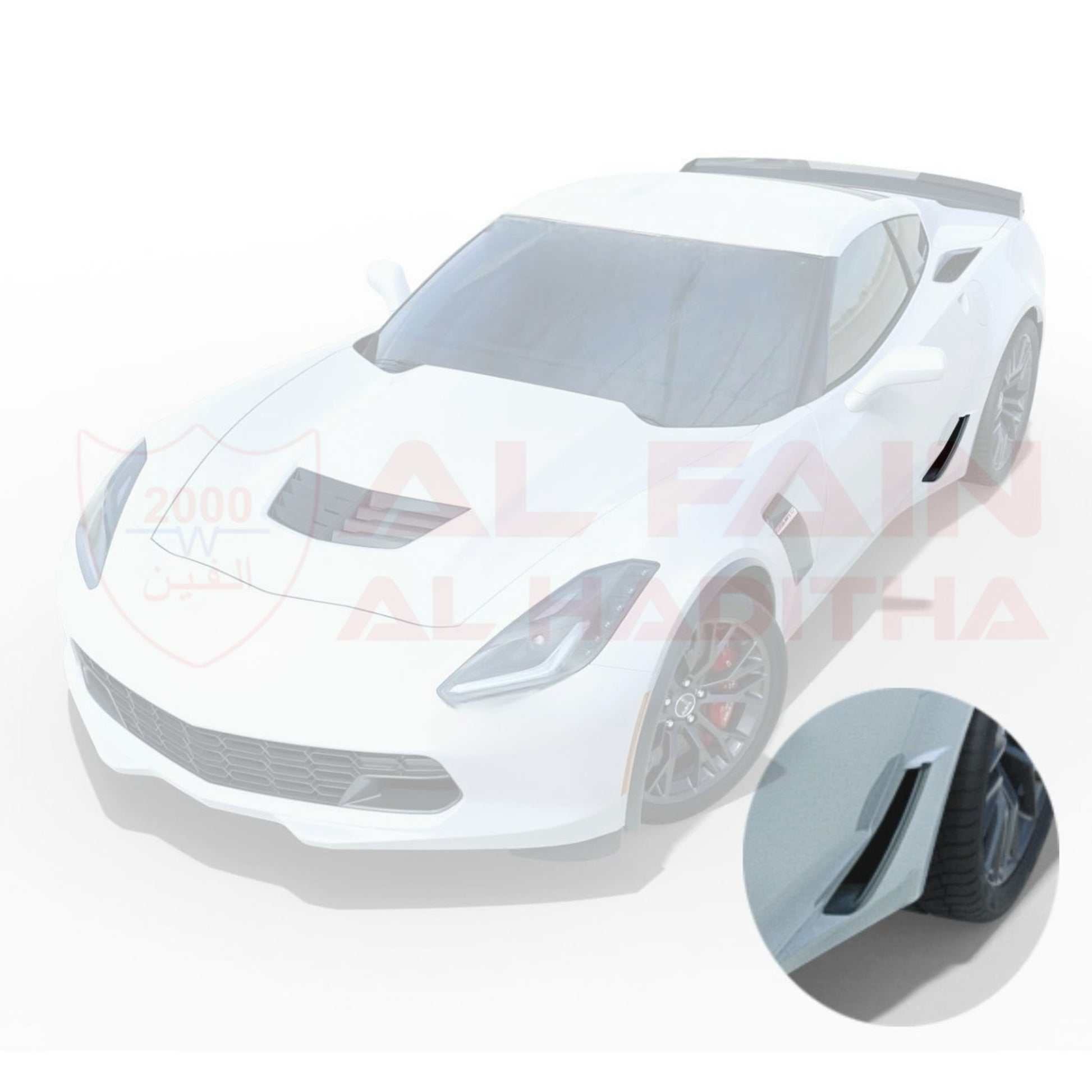 Chevrolet Corvette C7 Z06 Style Door Scoop 2014-2019 ABS Plastic