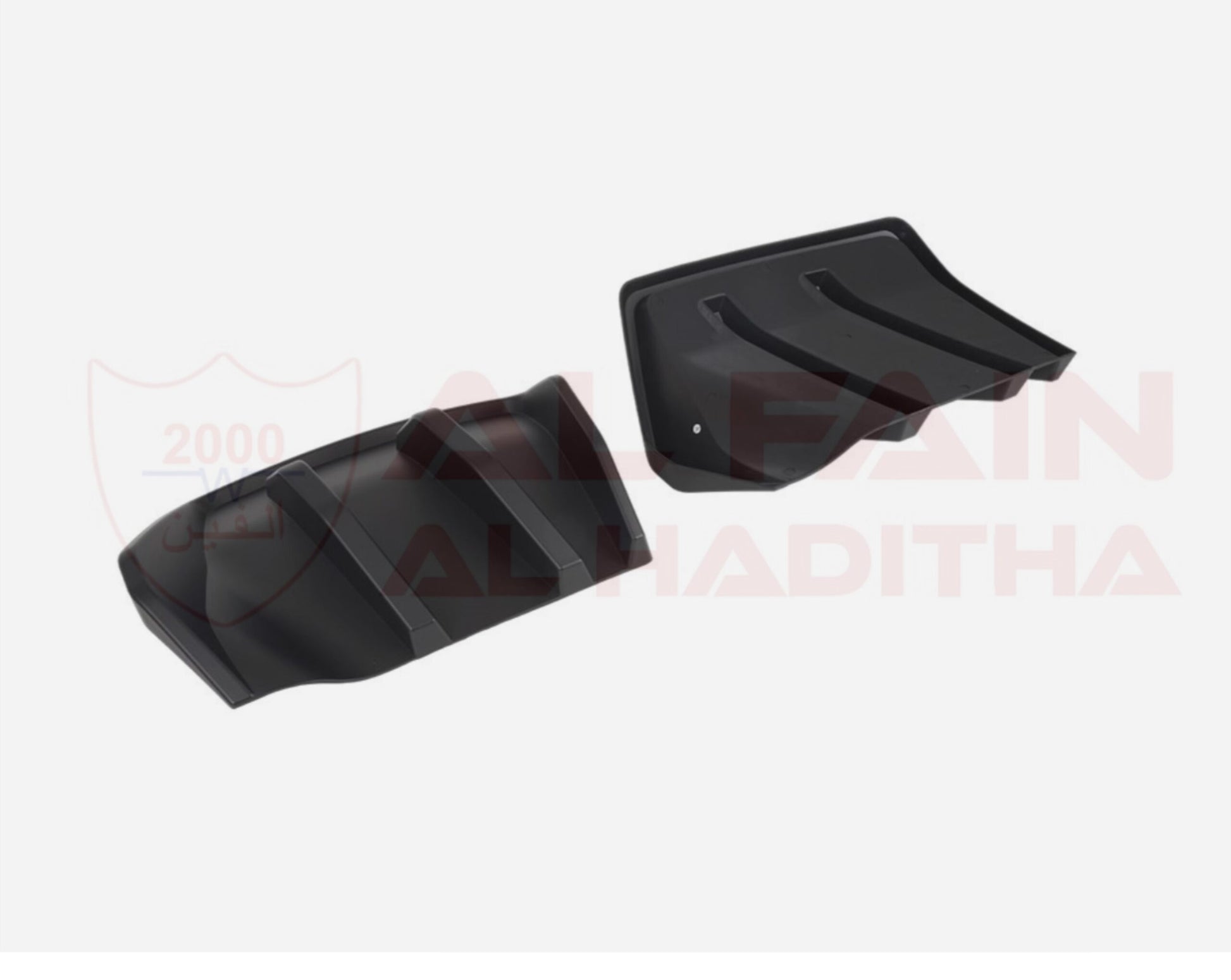 Chevrolet Corvette C7 Rear Diffuser Double Matt Black 2014-2019