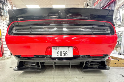 Dodge Challenger Rear Diffuser Glossy Black 2015-2023