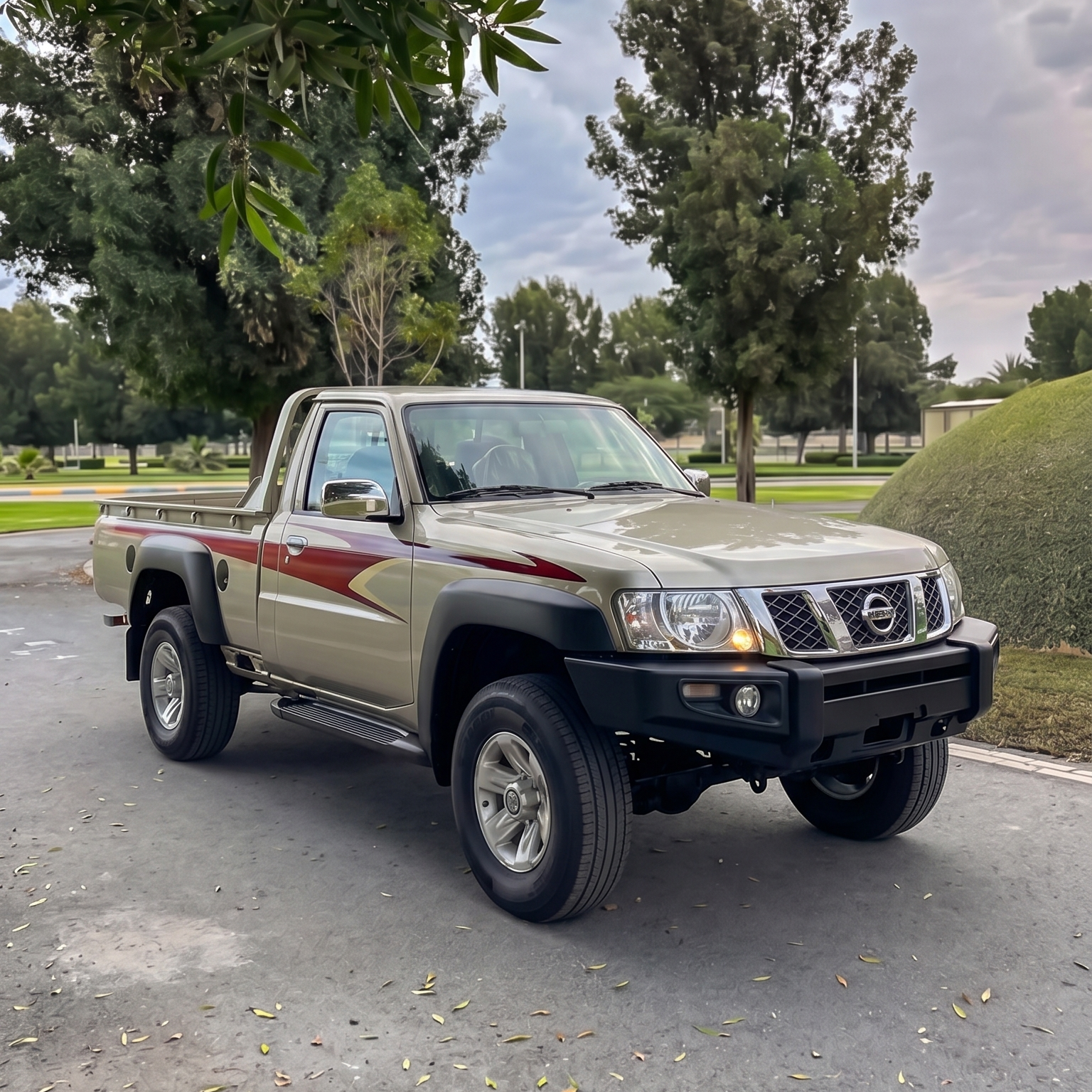 مصد ساقر أمامي لنيسان Y61 VTC 2005-2025 ألياف برايمر